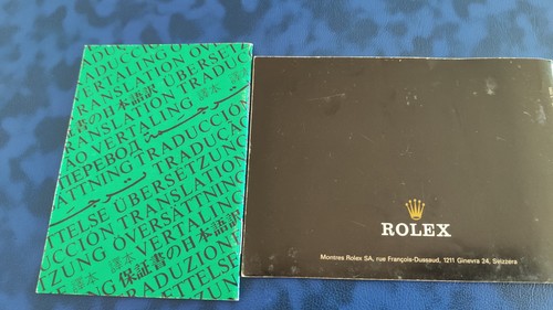 Libretto pubblicitario rolex - pubblicitario,