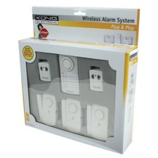 KONIG SEC-ALARM100 WIRELESS Alarm System Sistema Allarme bianco