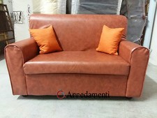divano 2 posti ecopelle pelle