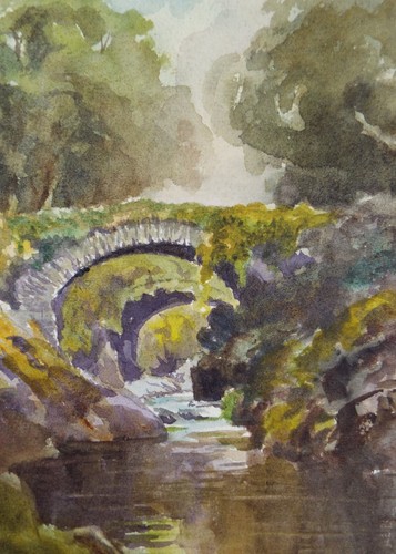 Acquerello originale ponte - acquerello, 'ponte
