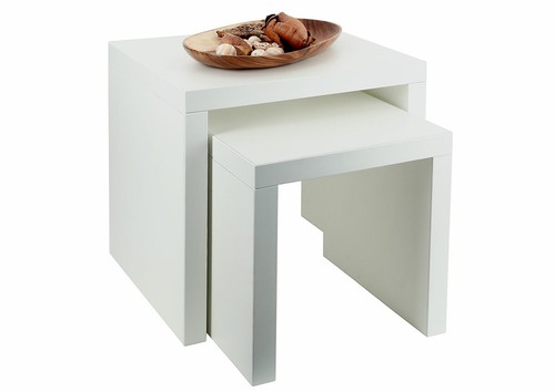 Set tavolini bianco - 2,