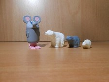 KINDER FERRERO: ANIMALI: ORSO MATRIOSCA (3 FIGURE) + TOPO CON COLORI