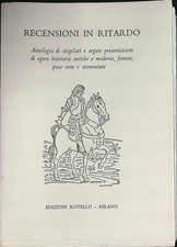 RECENSIONI IN RITARDO AA.VV