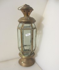 Large Vintage Brass Candle