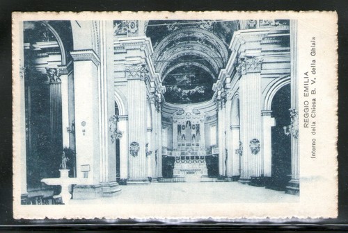 Cartolina interno chiesa beata - cartolina,