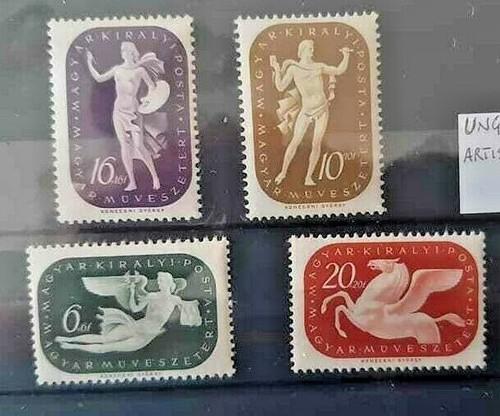 Francobolli ungheria 1940 - francobolli, arte