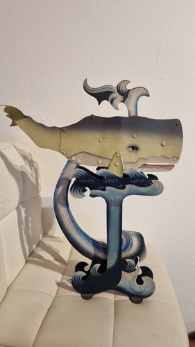 Scultura vintage balena moby - scultura,