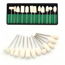 12 pz strumenti abrasivi incisore in feltro lana 235 mm gambo perfetto per vetro