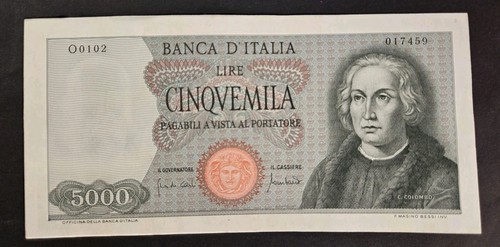 5000 lire colombo primo - 5000,