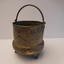 Fioriera Salto IN Rame Ottone Autentica Vintage Art Déco Antiquité