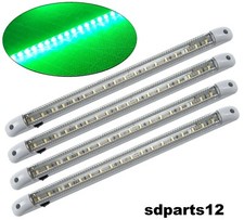 4x Luce 18 led 24v Verde 400mm