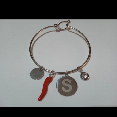 Bracciale colore argento - , con