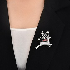 Regalo Natale Spilla Cervo