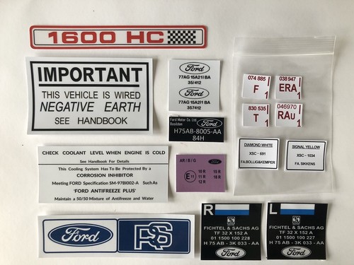Set decalcomanie ford escort - set,