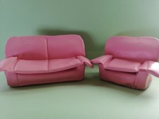 Barbie Sindy Divano Poltrona ROSA Lucky VINTAGE Per Bambole Doll