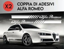 Coppia Adesivi Stickers ALFA