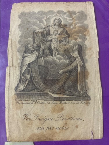 Santino holy card - santino,