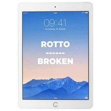 Ipad Air 2 A1567 64gb Wifi Cellular Rotto Per Ricambi Schermo Telaio Batteria_