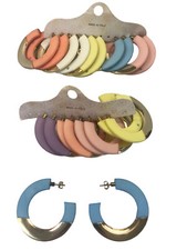 10 PAIRS EARRINGS CIRCLES IN 6