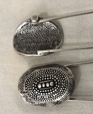 SPILLE DA BALIA SPILLONE PER MAGLIE SCIARPE LOTTO DI 10 PEZZI CM 12,00