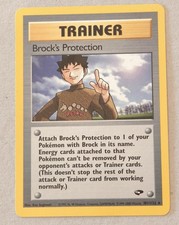 Brock’s Protection 101/132 Set Gym Challenge Rare Card Pokemon Eng