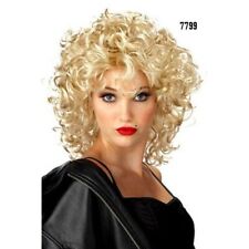 Parrucca da Donna Capelli  Corti Mossi Ricci Biondi di Travestimento Uomo