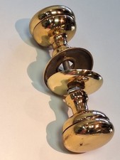 Pomello per portone in ottone dorato vintage