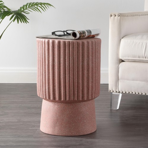 Tavolo accento terrazzo rosa