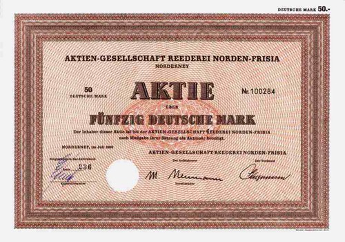 Reederei norden frisia 1969 - ag,