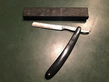 RARO RASOIO VINTAGE D'EPOCA DA BARBIERE ESTAS MAX SOMMER SOLINGEN RONDINELLA