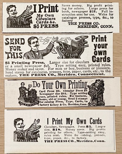 Excelsior printing press old - printing,