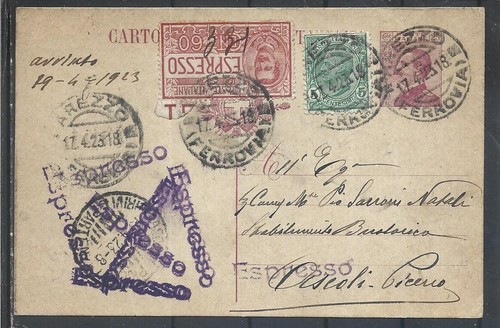 1923 intero postale - 1923,
