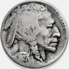 1927 buffalo nickel - buffalo, 5c