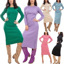 Vestito maglia donna completo