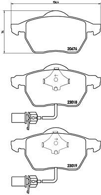 Brembo p85085 kit pastiglie - brembo,