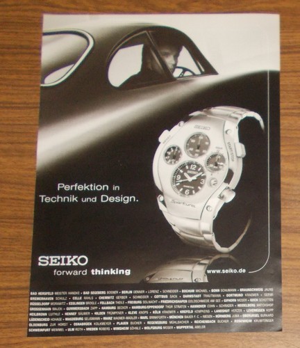 Rara pubblicità seiko - rara,