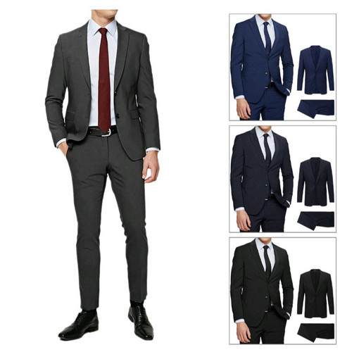 Abito uomo blu nero elegante - blu,