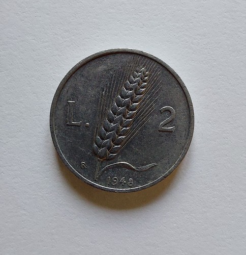 Moneta lire due 1948 spiga - moneta, 2