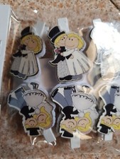 Mollette Sposi Bomboniera conf. 6 pezzi segnaposto matrimonio