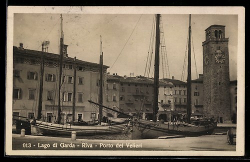 Cartolina riva lago di - cartolina,