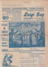 Catalogo Articoli per Carnevale Feste, Goliardia Cotillons - Gay 1940 Torino 