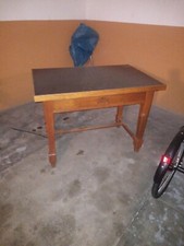 Tavolo scrivania vintage anni 30 in rovere 