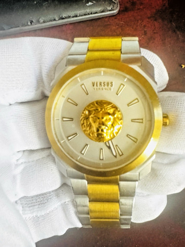 Reloj versace dorado - dorado, blanco