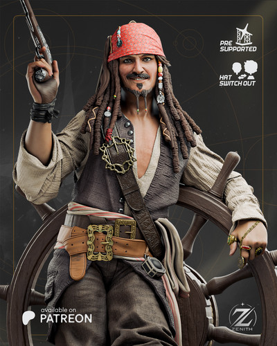 Figura jack sparrow resin - figura,