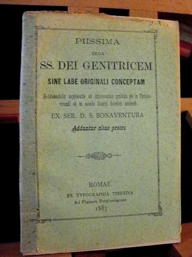 1885 bonaventura piissima erga - 1885,