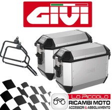 GIVI 2 VALIGIE LATERALI ALLUMINIO ALASKA + STAFFE PLR5103 BMW F 650 GS 2010 2011