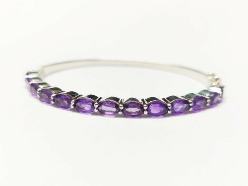 925 argento ametista bracciale - argento,