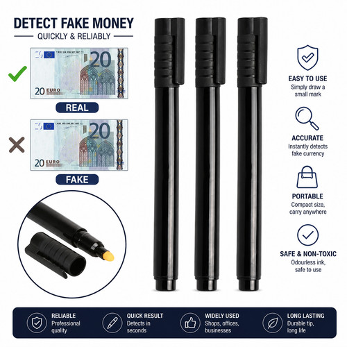 3pcs banconote checker penna - 3pcs,