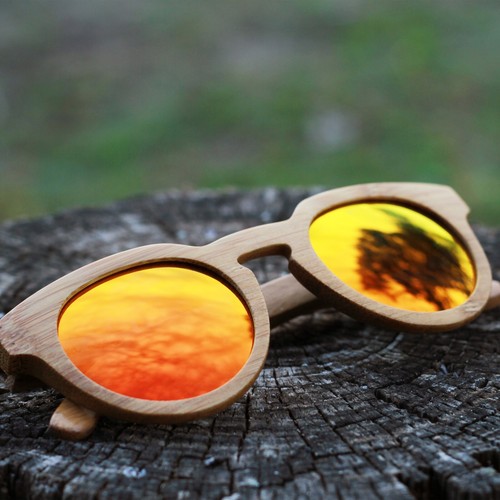 Occhiali sole legno uomo - da,