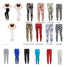 Girls Plain Leggings UK Made